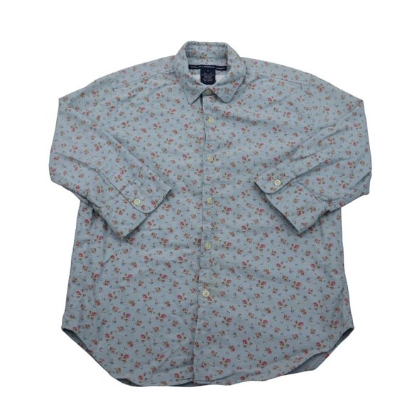 Ralph Lauren Sport Other - Ralph Lauren Sport Shirt Mens M Blue Floral Button Up Half Sleeve Collared Top